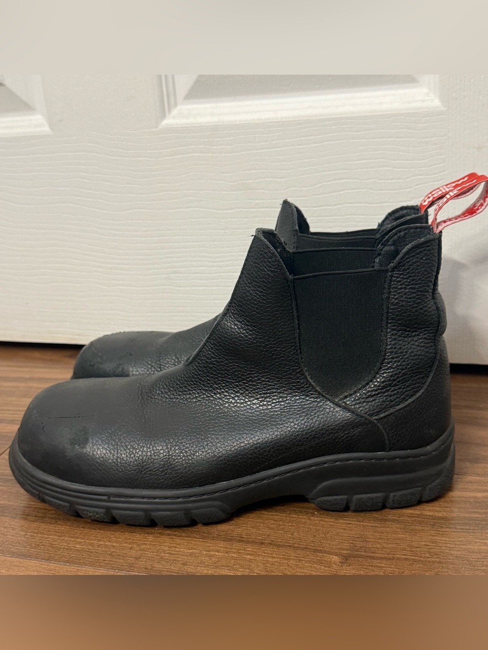 Mellow Walk Maddy Womens Size 8.5 Black Leather Composite Toe Safety Work Boots